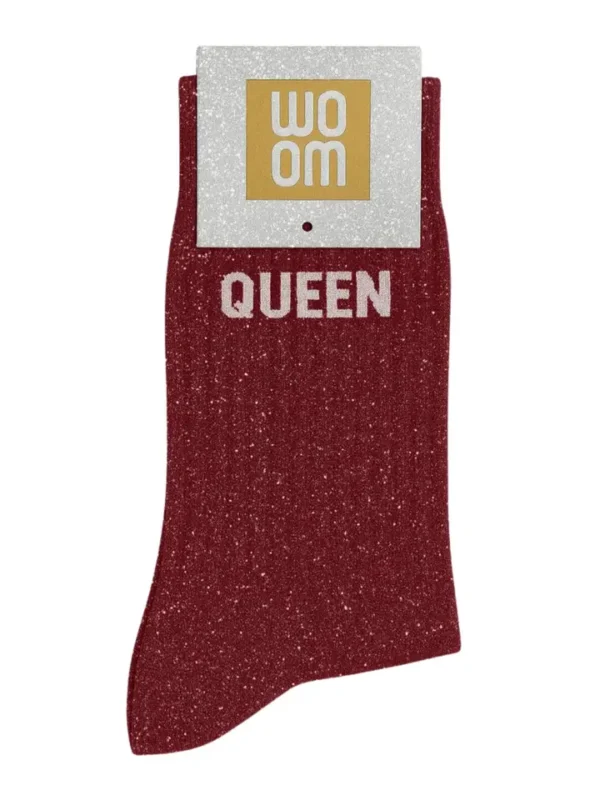 Chaussettes à Paillettes « Queen » Cherry Pop – Taille 36-40.