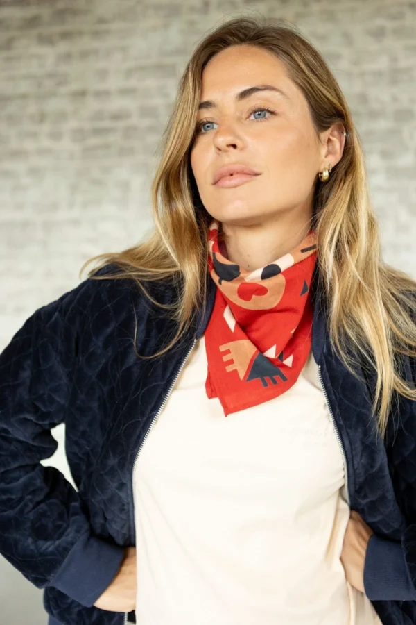 Apaches Collections – Small Foulard Manika « Rajah » Fire. - Image 3
