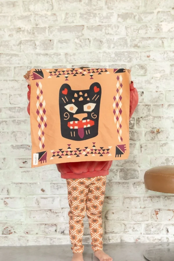 Apaches Collections – Small Foulard Manika « Rajah » Rust . - Image 2