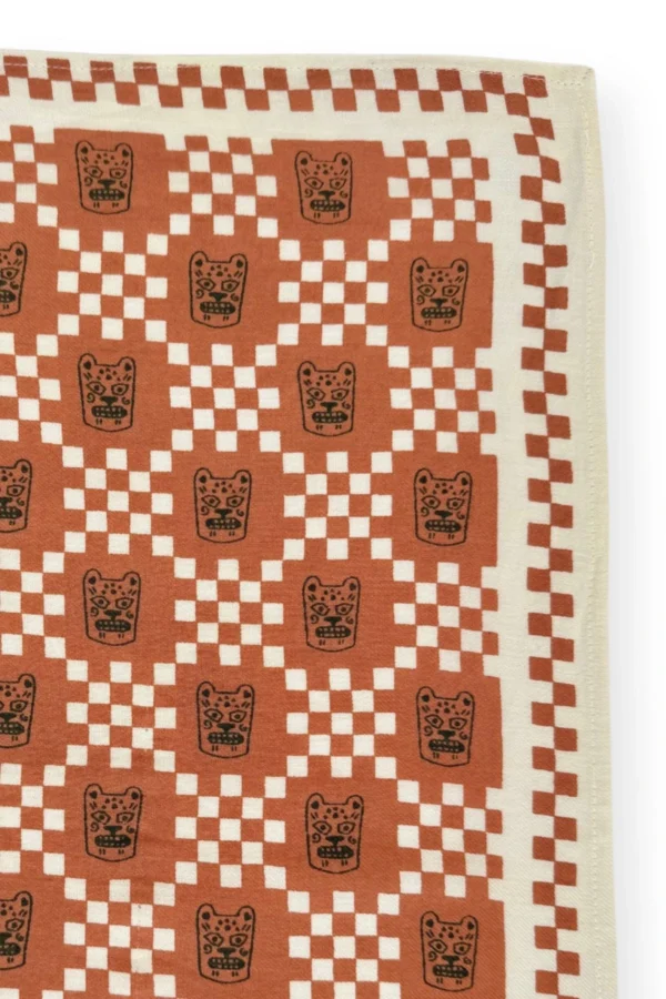 Apaches Collections – Big Foulard Latika « Tigro » Rust. - Image 3