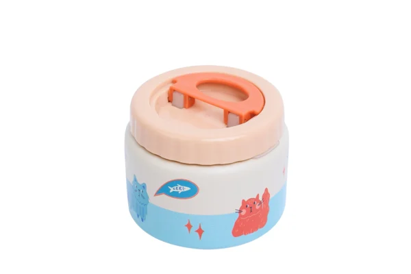 Pot isotherme en acier inoxydable MEOWTIFUL CATS 350ml.