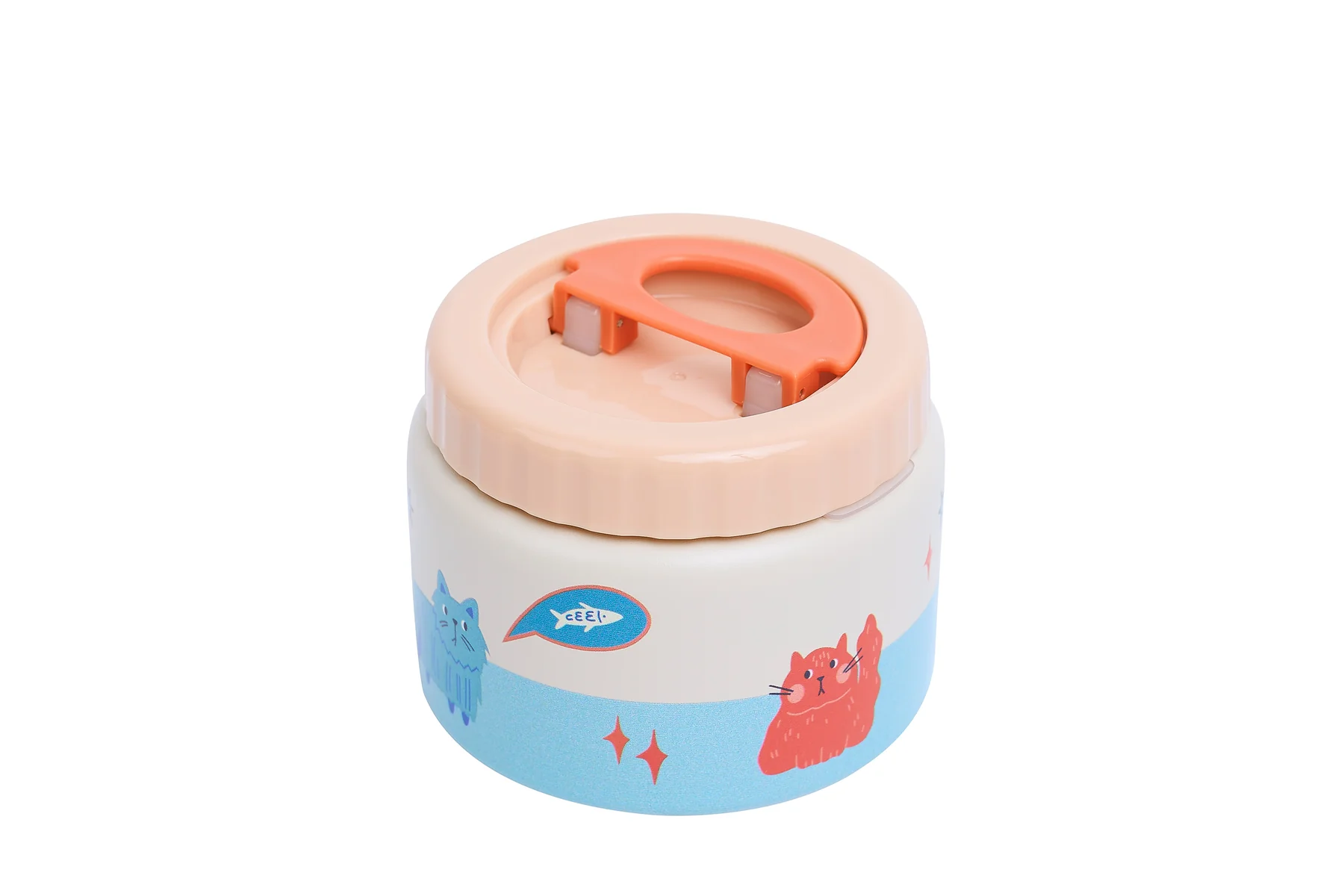 Pot isotherme en acier inoxydable MEOWTIFUL CATS 350ml.