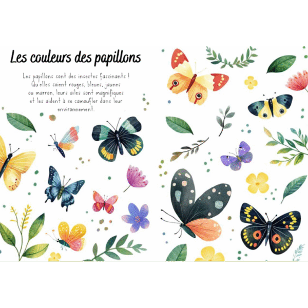 Puzzle magique à l’eau – Les papillons. - Image 4