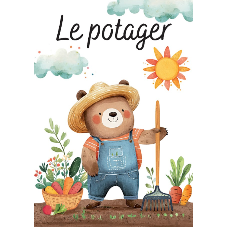Puzzle magique à l'eau - Le potager. - Image 2