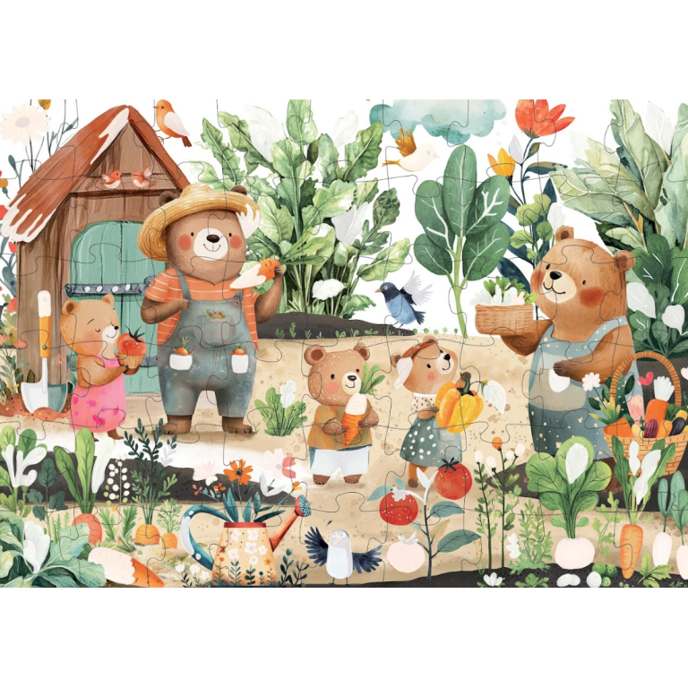 Puzzle magique à l'eau - Le potager. - Image 3