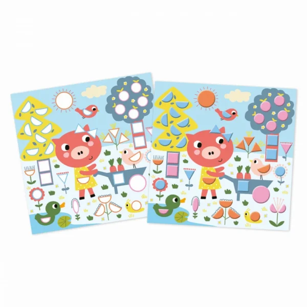 Coffret créatif Gommettes Géométriques - 3 ans - Janod. - Image 3