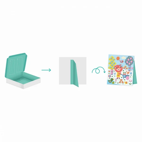 Coffret créatif Gommettes Géométriques - 3 ans - Janod. - Image 4