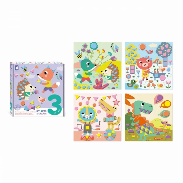 Coffret créatif Gommettes Géométriques - 3 ans - Janod. - Image 5