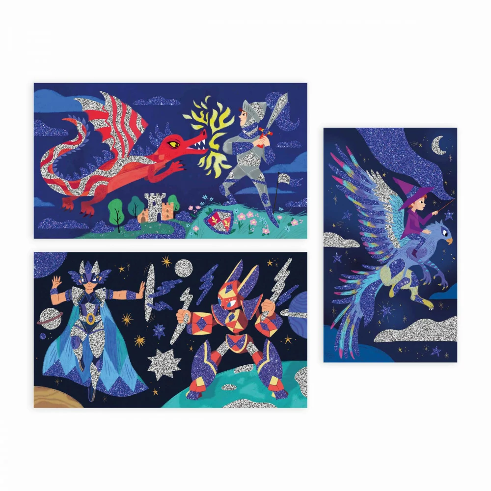 Coffret créatif Paillettes Héros - Janod. - Image 2