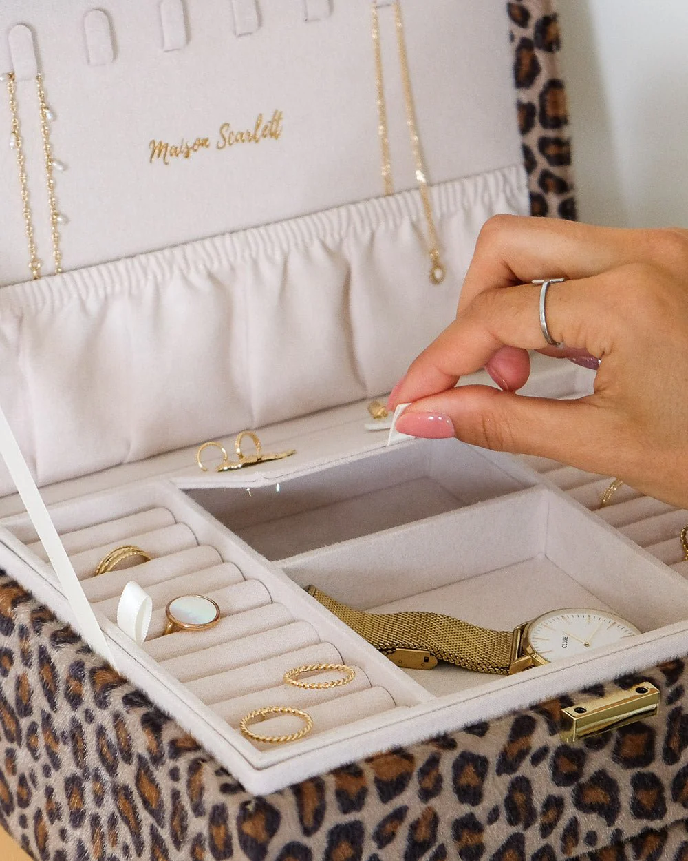 Boîte à bijoux Denise en léopard. - Image 3