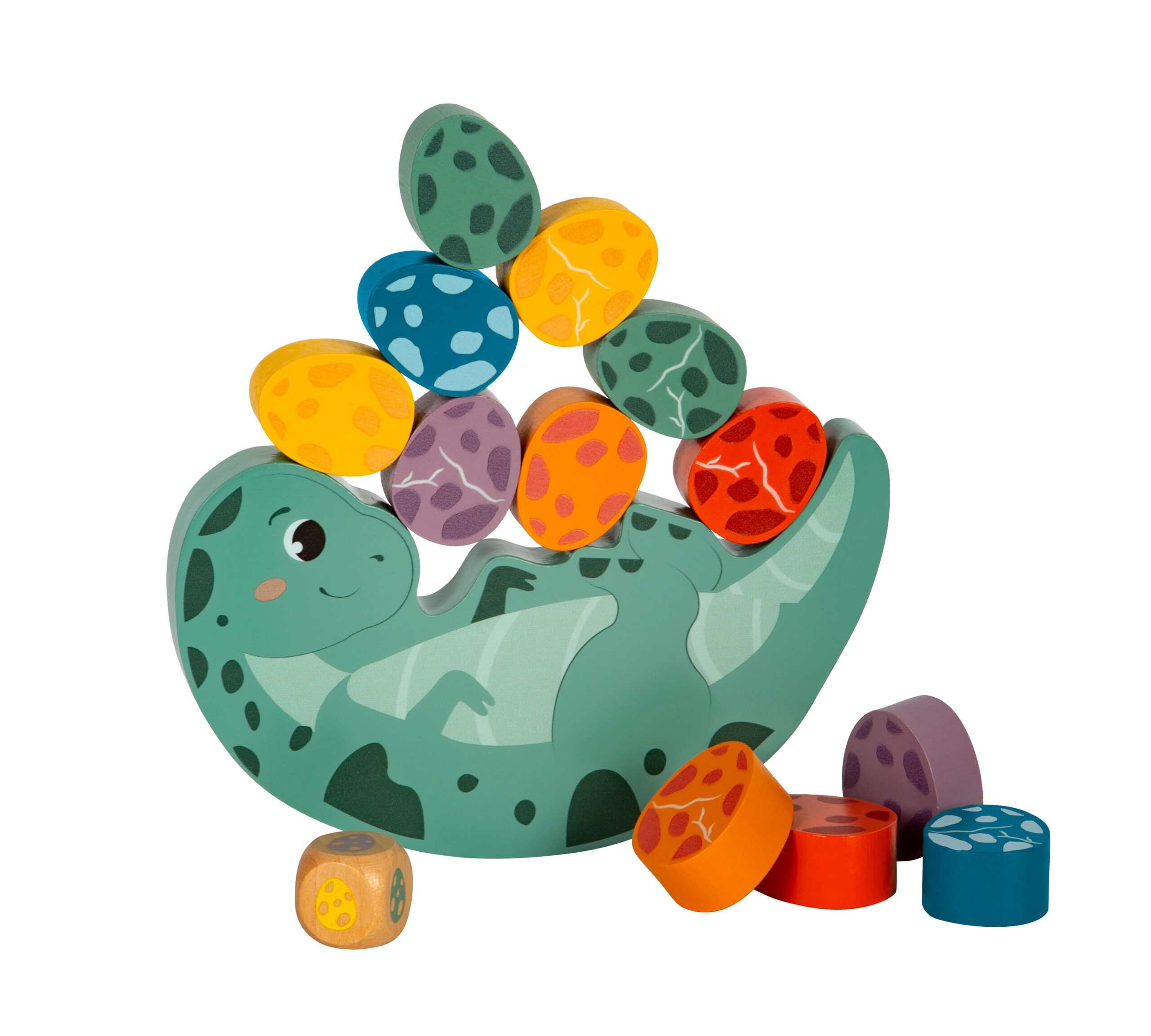 Jeu d’équilibre « Dino » FSC 100% | Motricité | Jouets en bois.