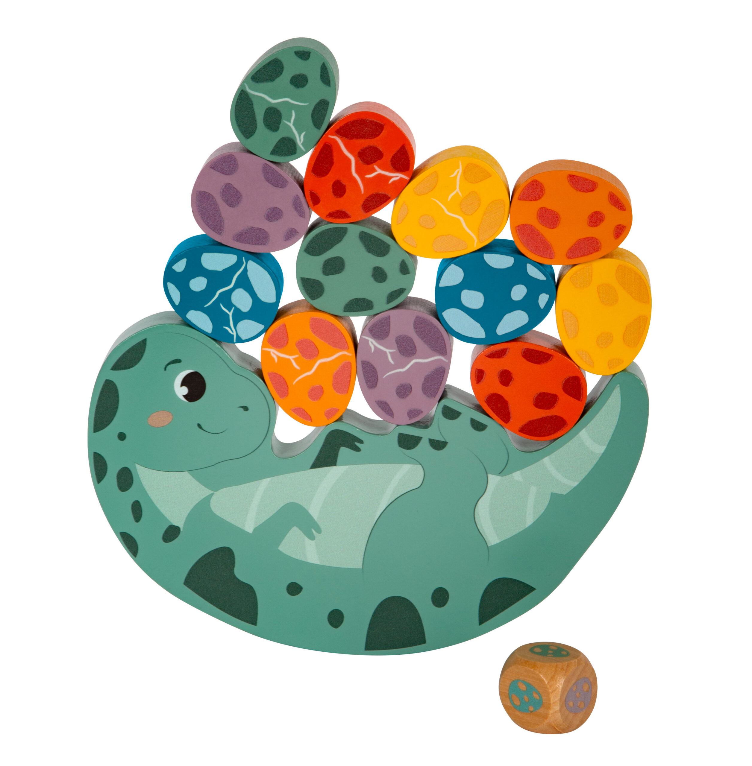 Jeu d'équilibre « Dino » FSC 100% | Motricité | Jouets en bois. - Image 2