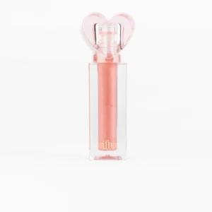 Gloss Brillant à lèvres végétalien aromatisé – Rose pailleté – Saveur fraise.
