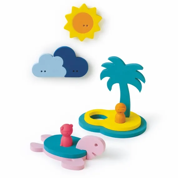Quut – Puzzle de Bain – L’Ile au trésor.