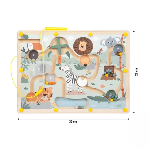 Labyrinthe magnétique « Safari »  | Jouets en bois. - Image 3