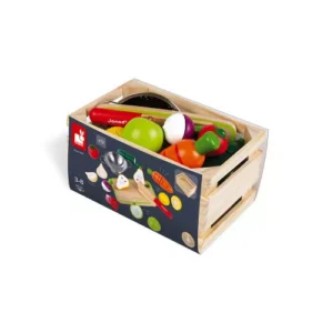 Maxi Set – Fruits et légumes à découper Green Market (bois) – Janod.