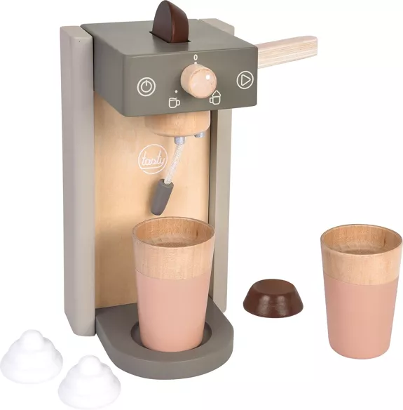 Set machine à café gris | Jouets en bois.