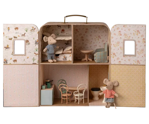 Maileg Maison SuitCasa, Petite sœur et petit frère souris. - Image 3