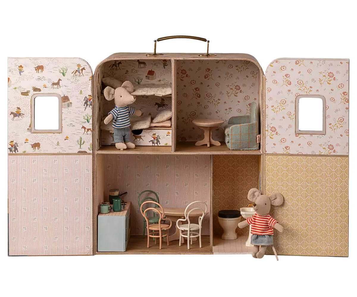 Maileg Maison SuitCasa, Petite sœur et petit frère souris. - Image 3