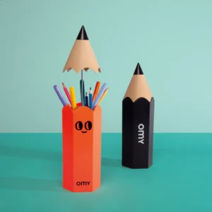Pencil Box – Pot à crayons géant noir – Omy.