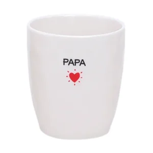 Gobelet message papa D7,3 H8,2cm.