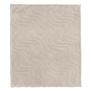 Plaid Josselin écru 130X170cm.