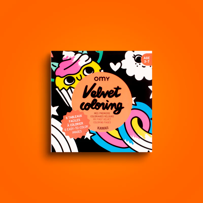 Coloriage velours Kawaii – Omy.