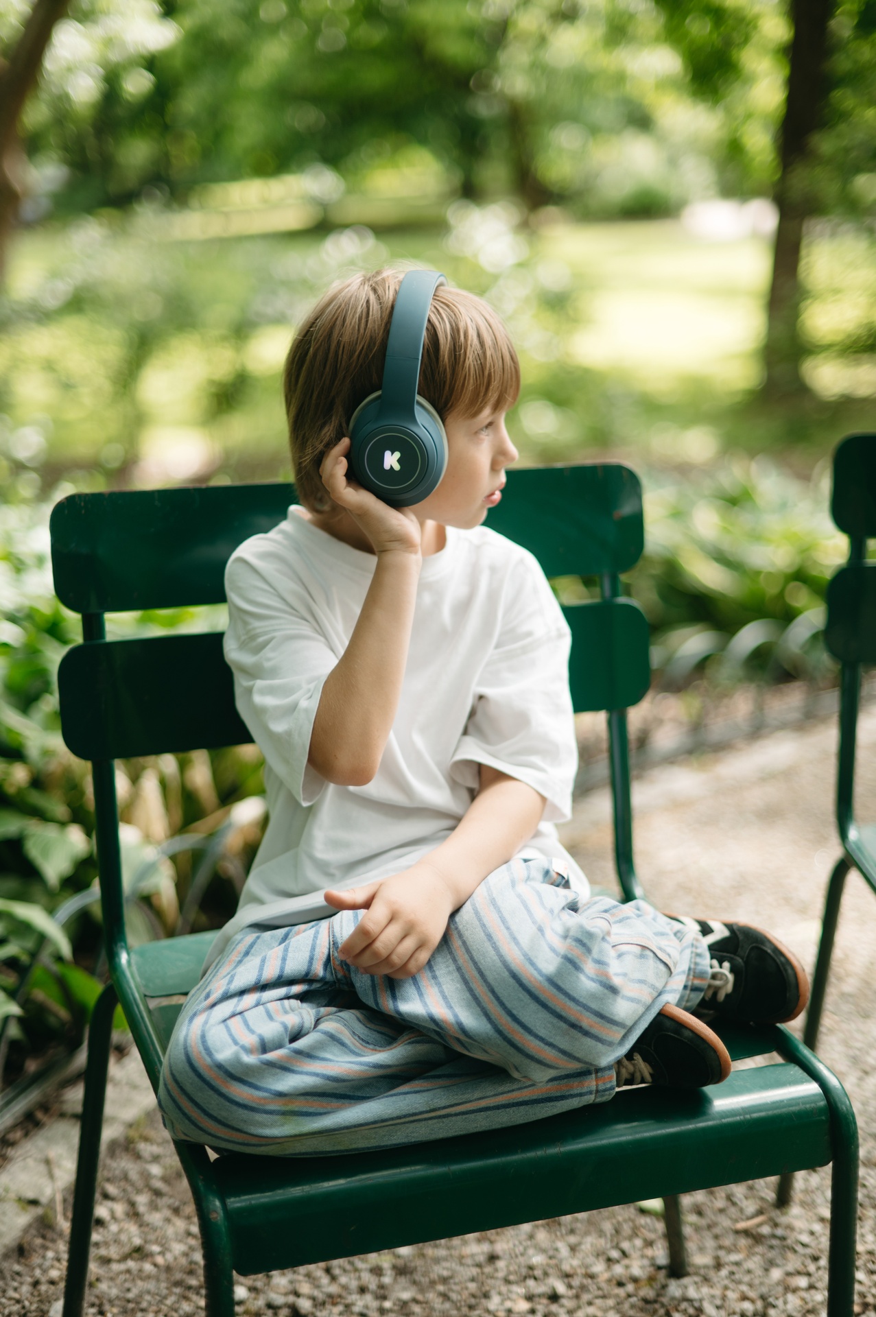 K-EARS Casque audio bluethooth bleu. - Image 2