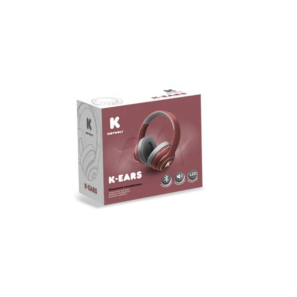 K-EARS Casque audio bluethooth bordeaux. - Image 2