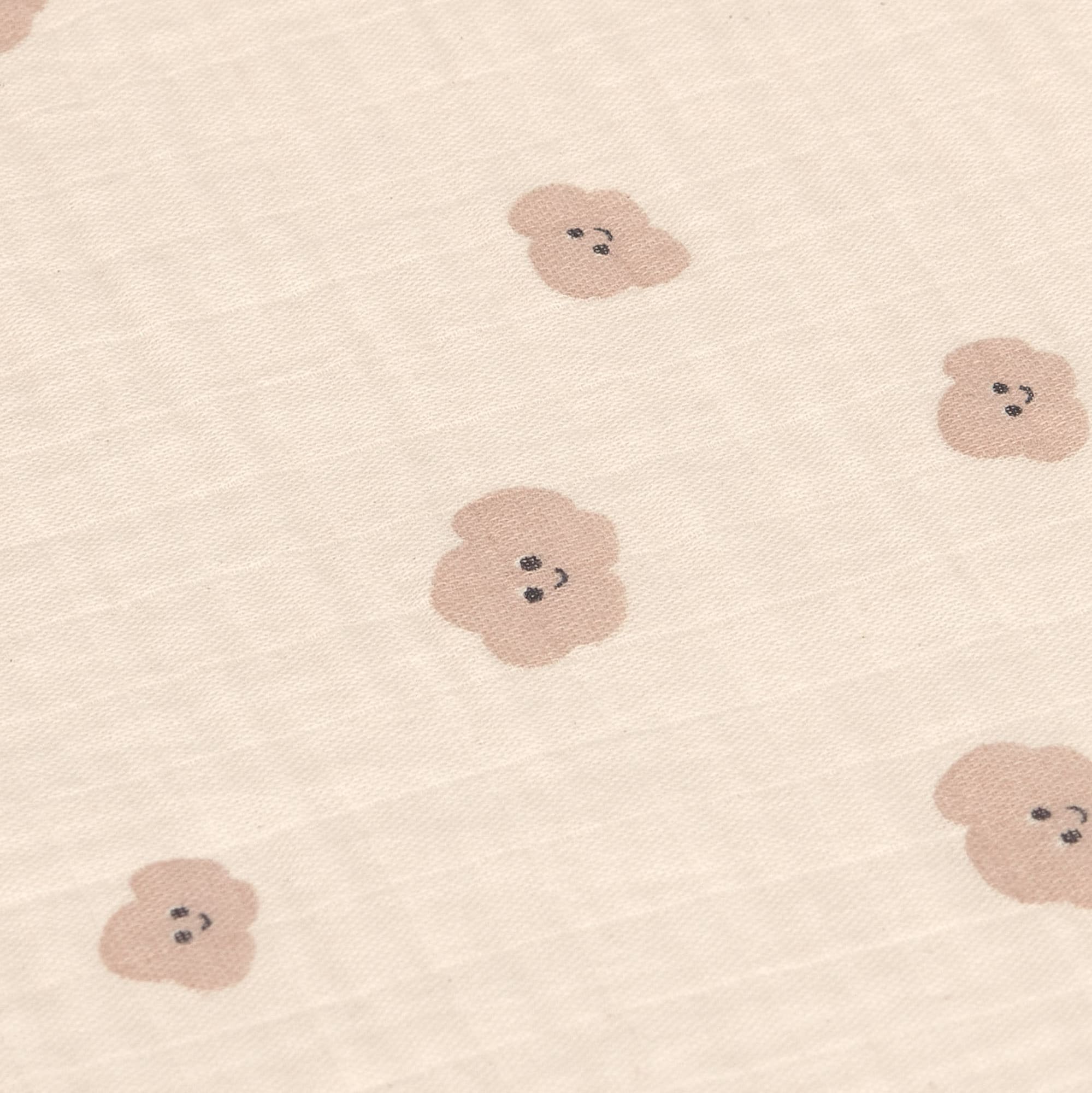 Langes coton (3 pcs) 60 x 60 cm - Tiny Team, mushroom. - Image 3