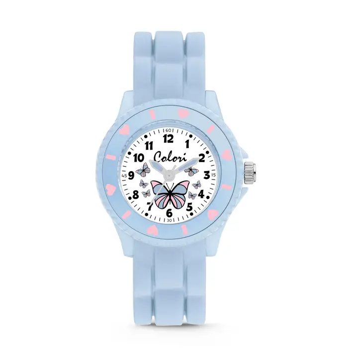 Montre pour enfants avec papillons.