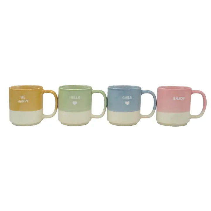 Set de 4 mugs viva.