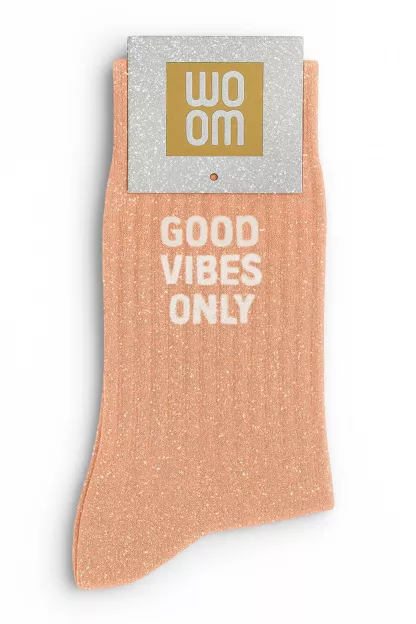 Chaussettes à Paillettes « Good Vibes Only » – Taille 36-40.