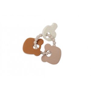 Anneau de Dentition porte-clé en Silicone Teddy Bear – Jollein.