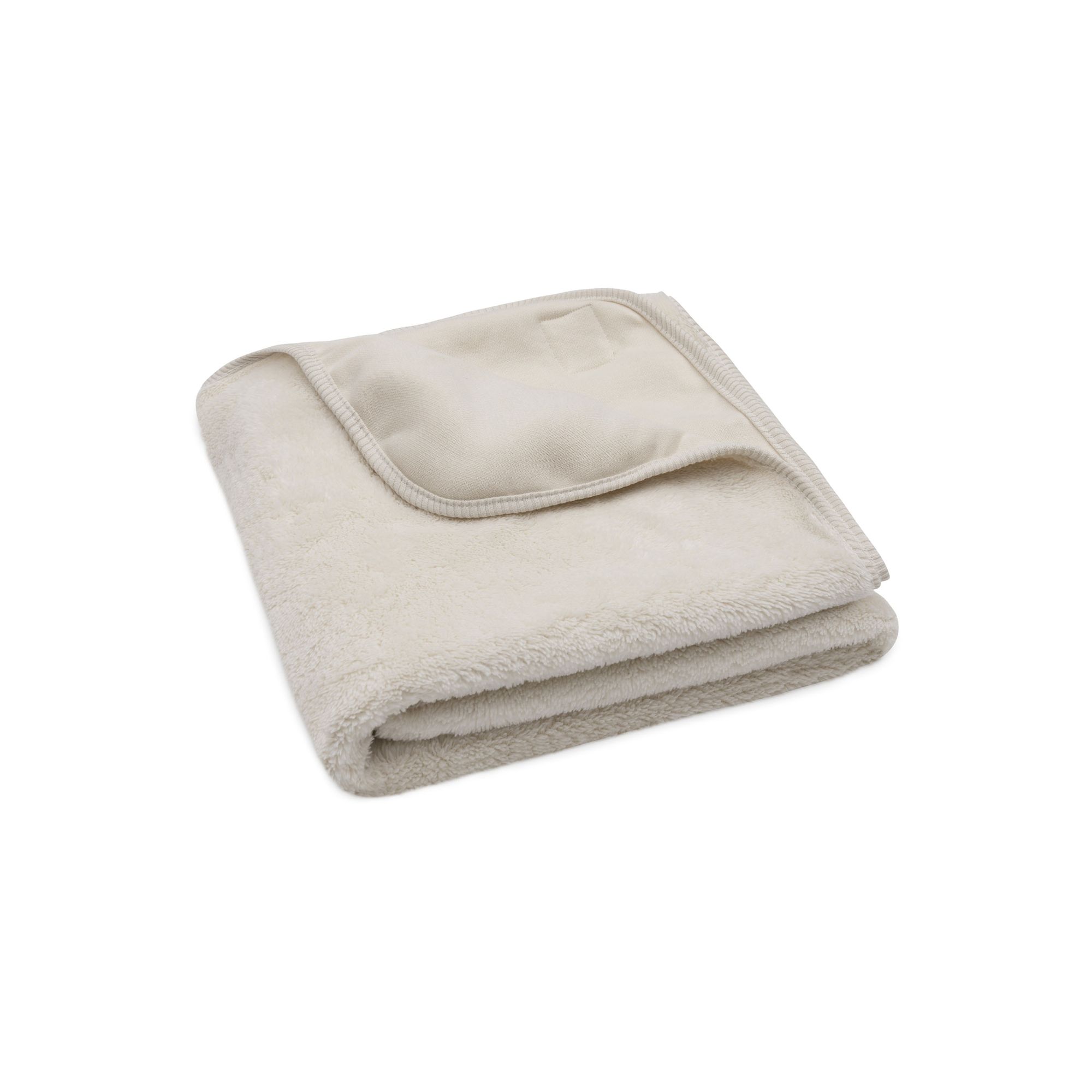 Couverture toute douce- Reversible – Sherpa – Jersey 75x100cm Oatmeal | Jollein.