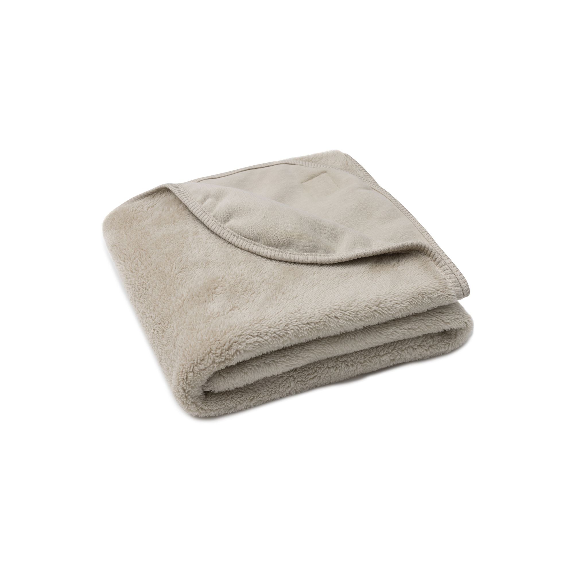 Couverture toute douce- Reversible – Sherpa – Jersey 75x100cm Warm Sand | Jollein.