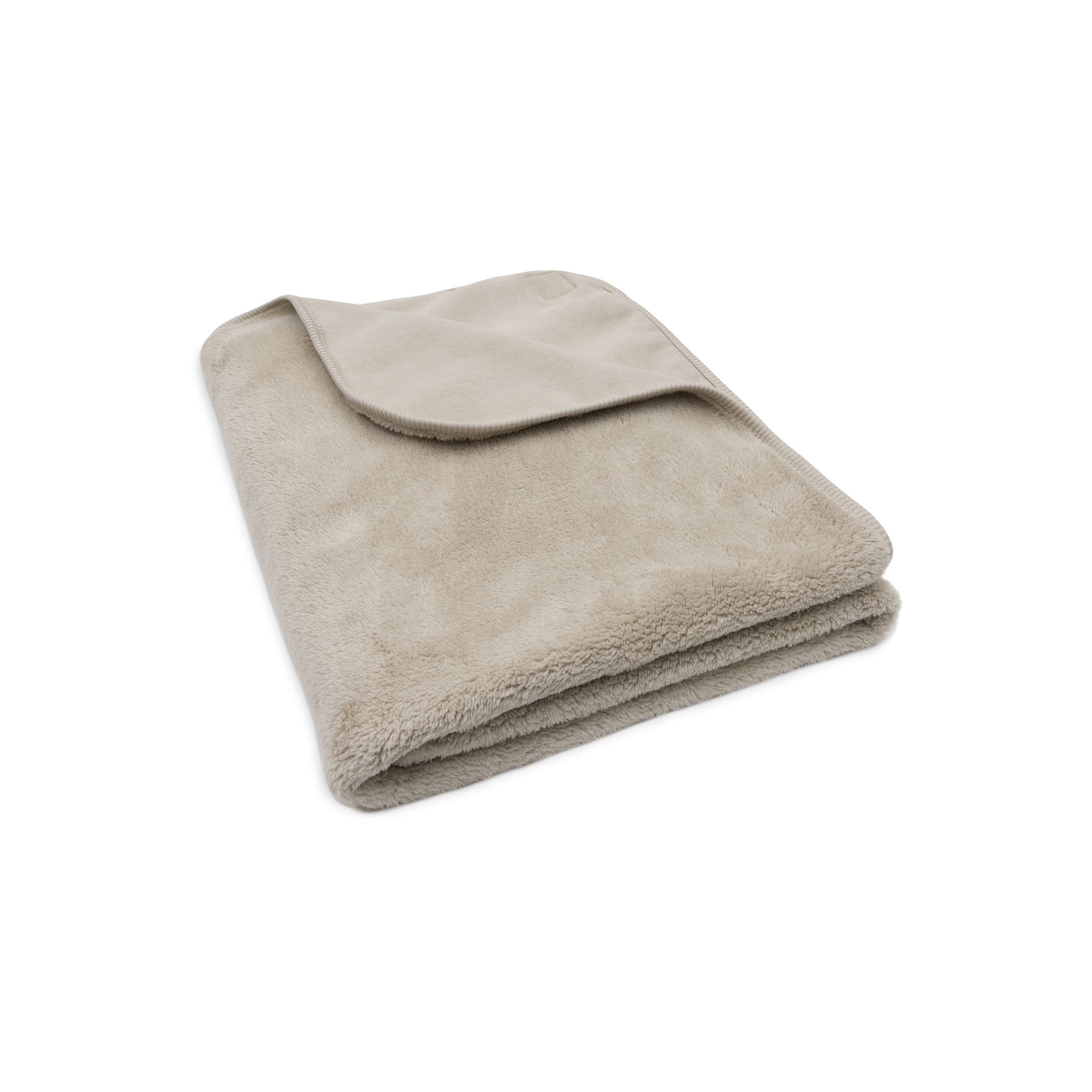 Couverture toute douce- Reversible – Sherpa – Jersey 100x150cm Warm Sand | Jollein.