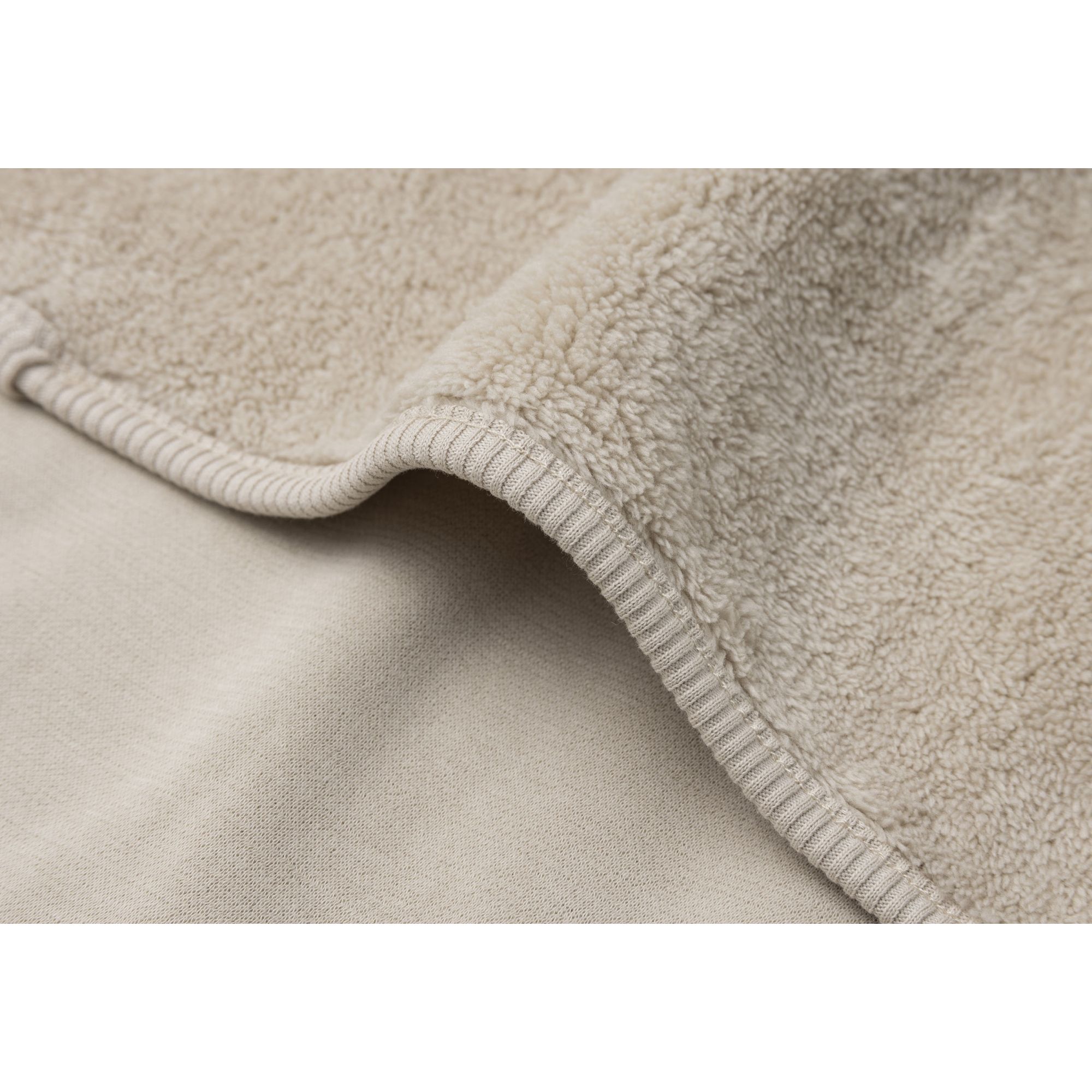 Couverture toute douce- Reversible – Sherpa – Jersey 100x150cm Warm Sand | Jollein. - Image 2