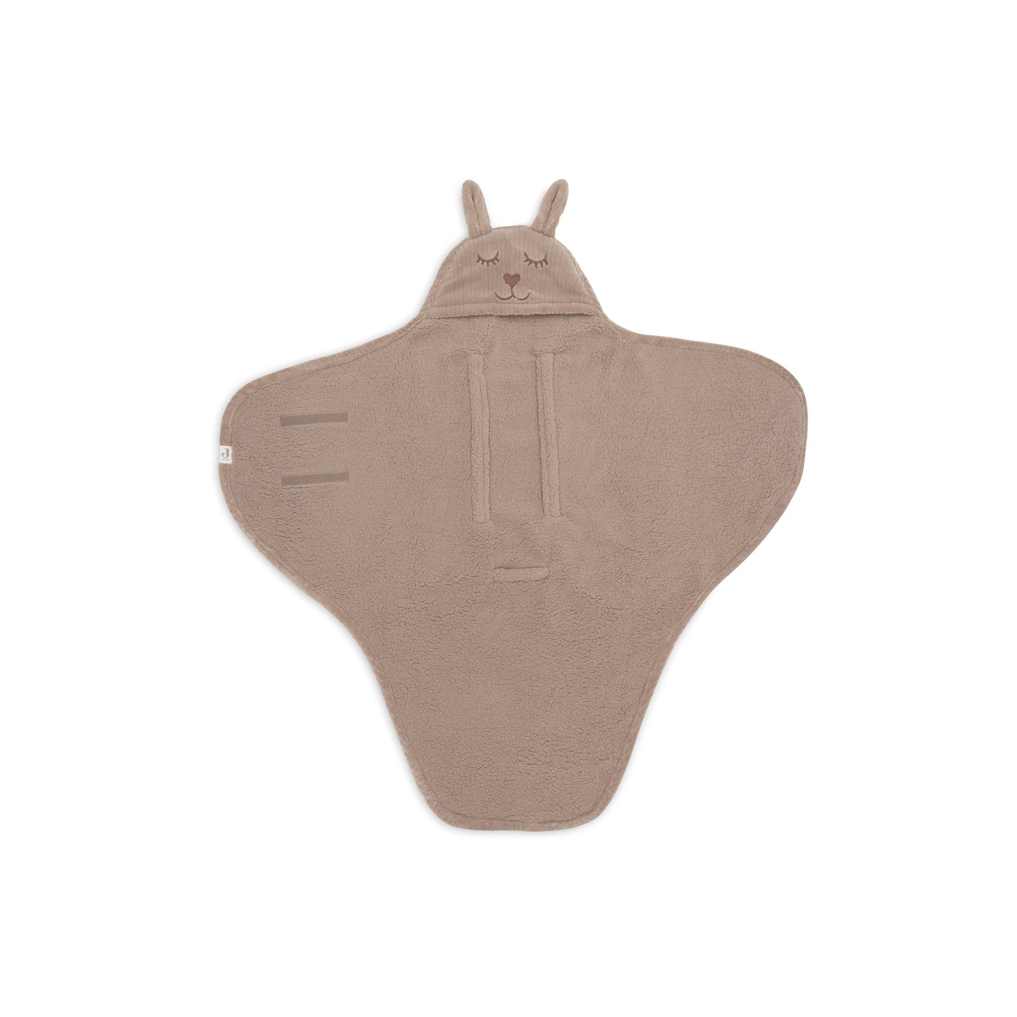 Couverture Portefeuille Bunny Cloudy Rib Milky Coffee - Jollein. - Image 3