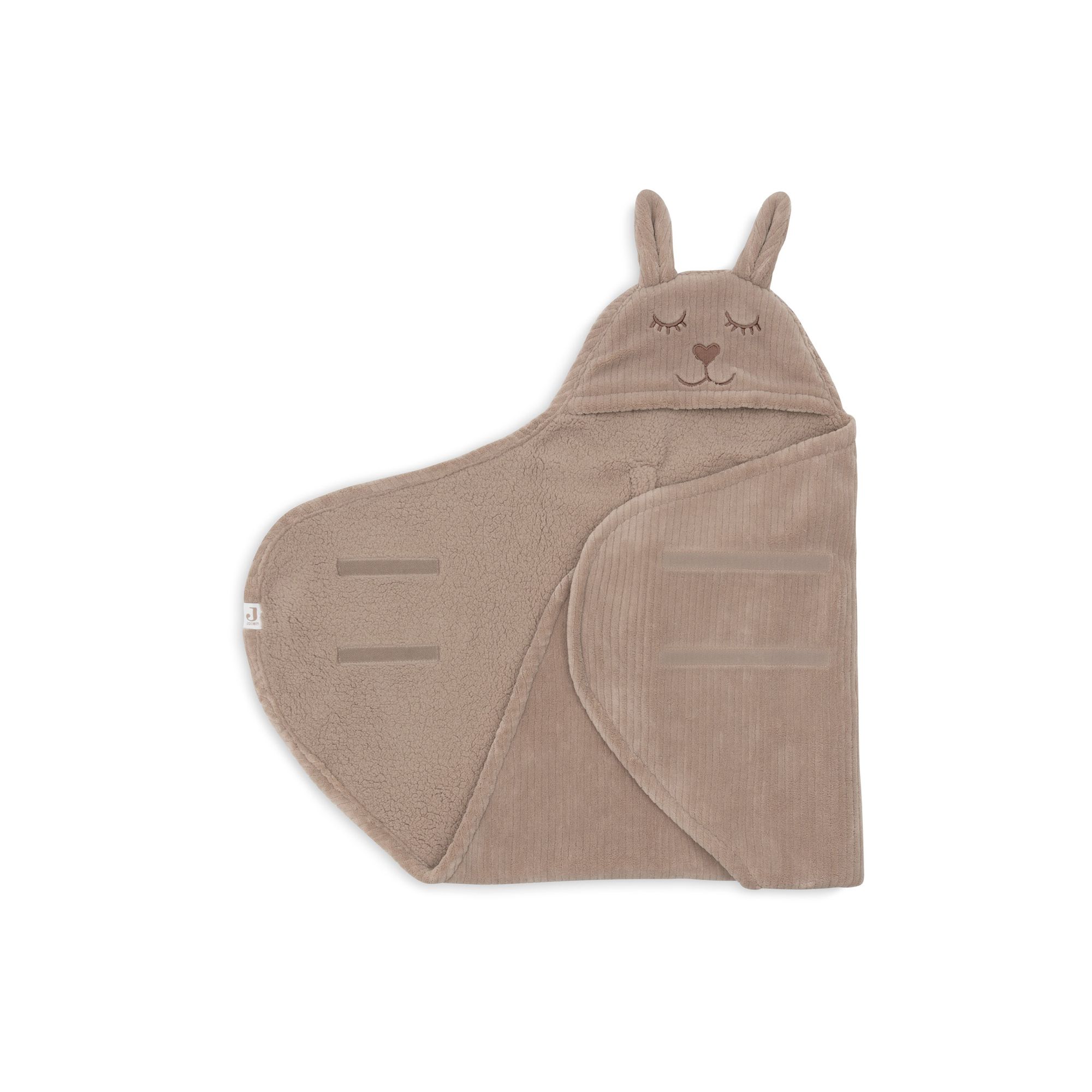 Couverture Portefeuille Bunny Cloudy Rib Milky Coffee – Jollein.