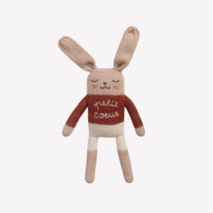 Doudou lapin petit coeur | Main Sauvage.