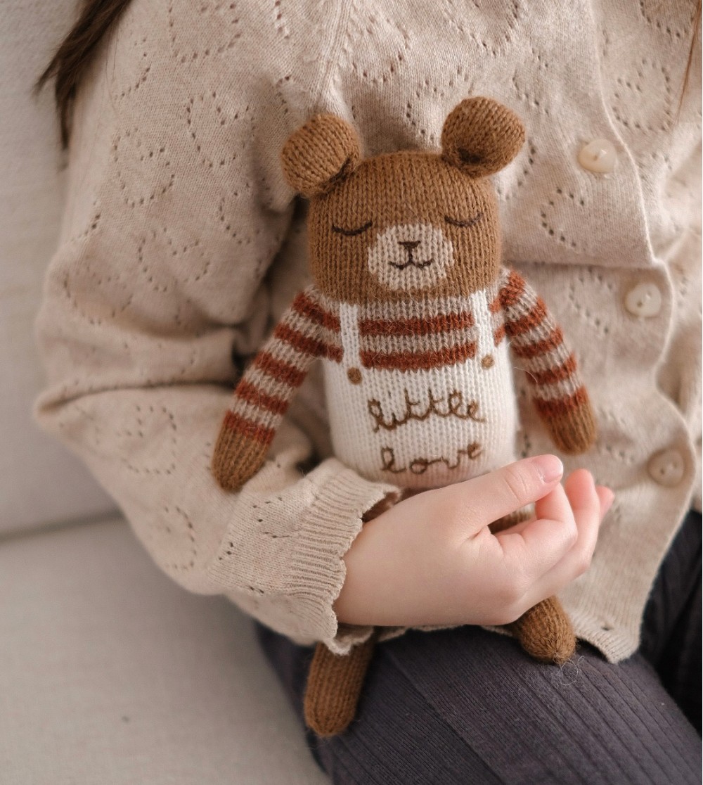 Doudou ourson little love | Main Sauvage. - Image 3