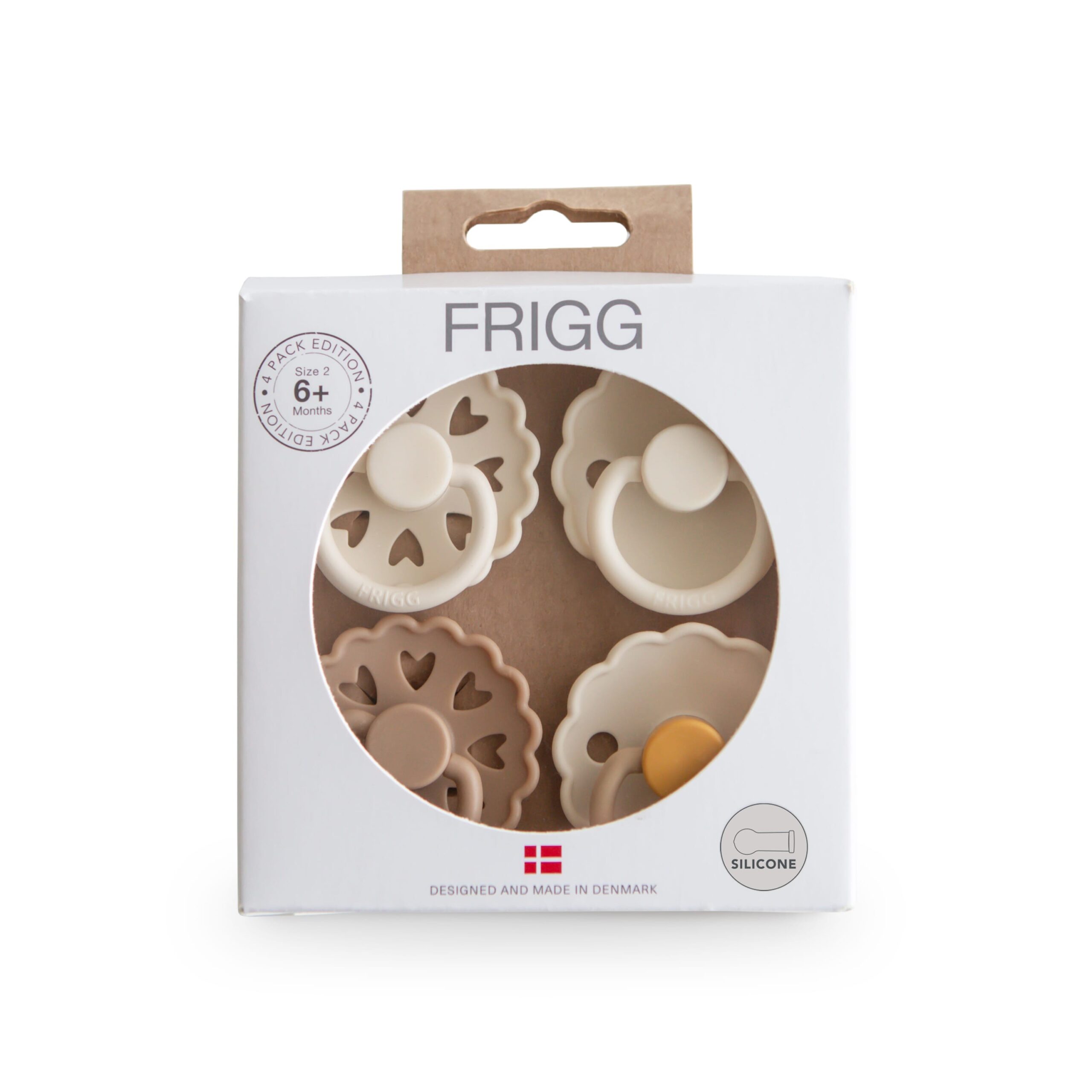 Pack de 4 tétines (silicone) FRIGG Snowflake Dream taille 2.
