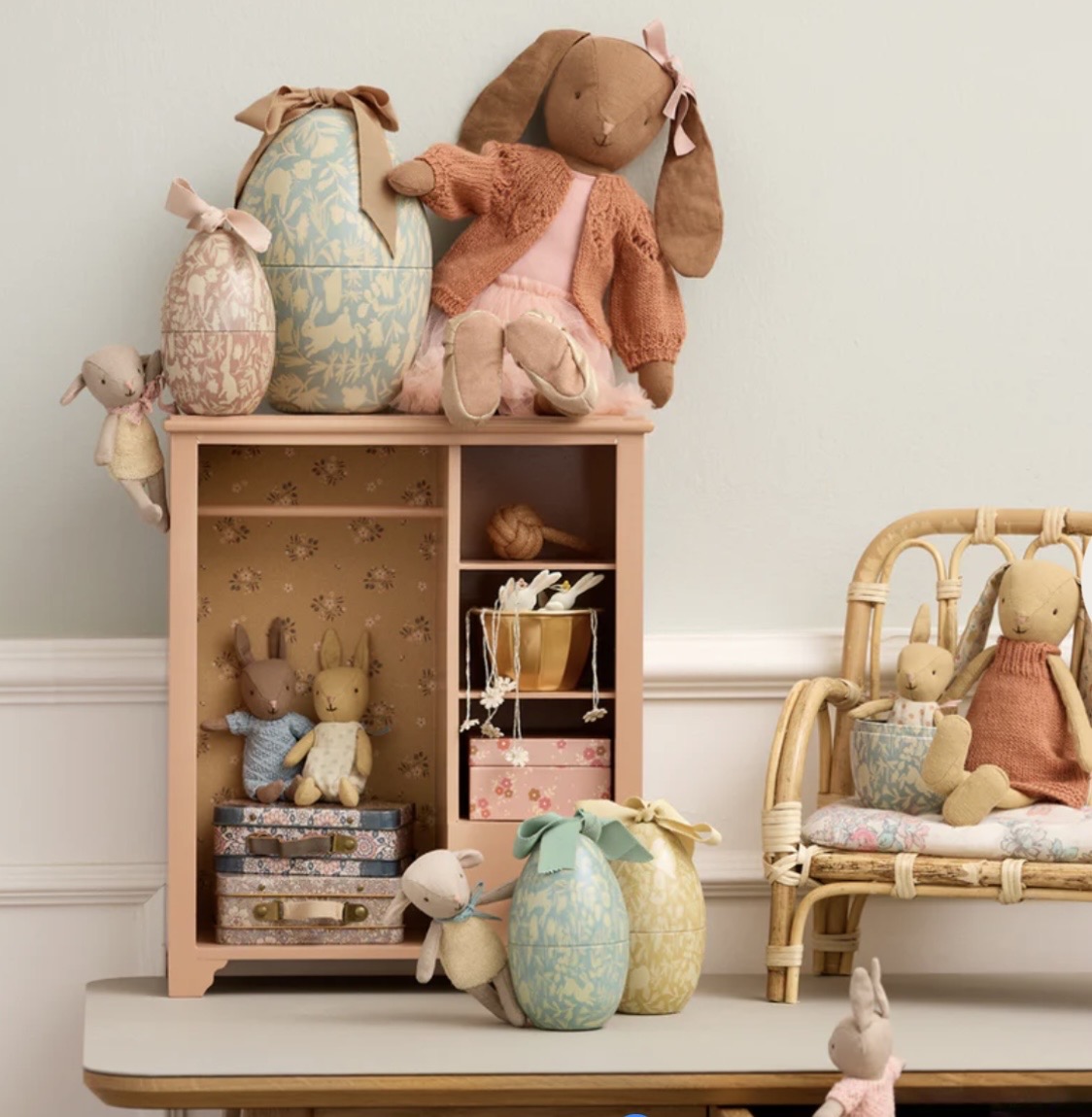 Maileg Œuf de Pâques, Petit - Bleu poudré. - Image 2