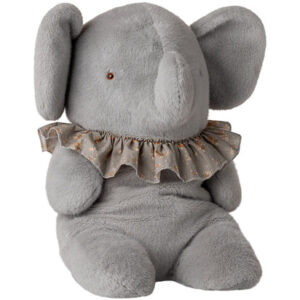 Maileg Peluche Eléphant, Grand – Bleu/gris.