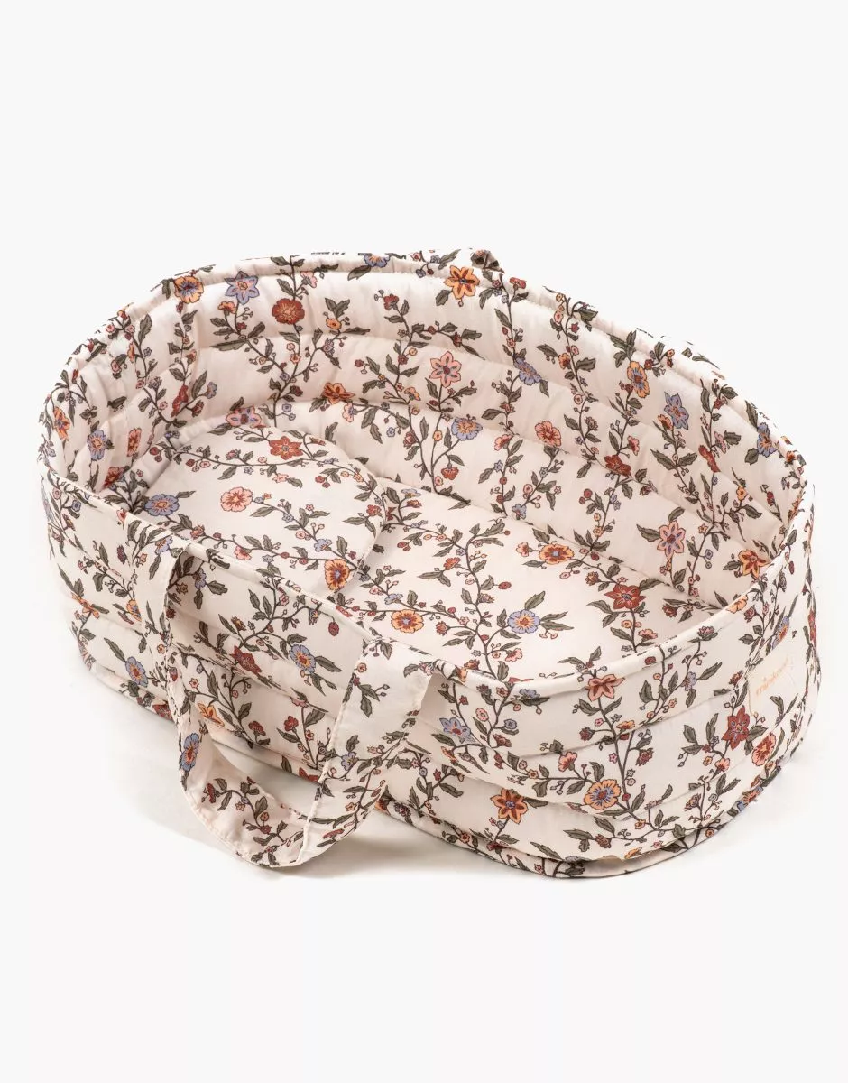 Minikane Couffin poupée et son oreiller en coton Gisèle.