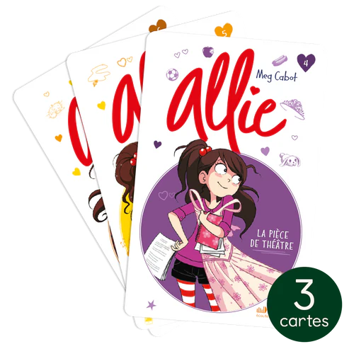 Yoto Cartes (3) Le Carnet d&rsquo;Allie, vol. 4 à 6.