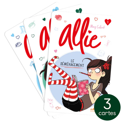 Yoto Cartes (3) Le Carnet d&rsquo;Allie, vol. 1 à 3.