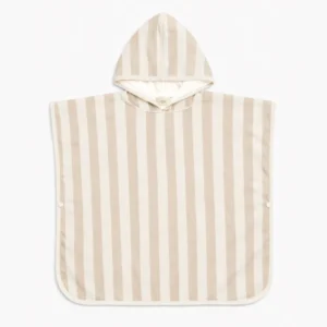 Poncho de bain – Lignes Toffee. (taille 1-2ans).