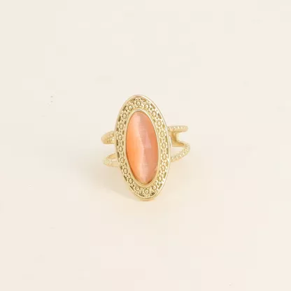 Bague – pierre oeil de chat. (réservée)